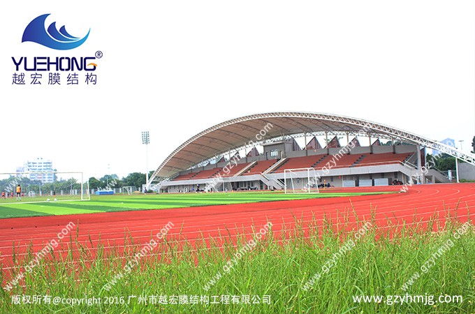 廣州某大學體育場看臺膜結構工程案例